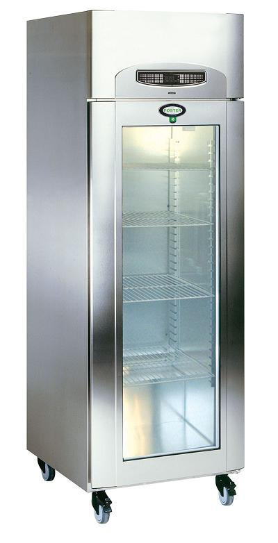 Foster EPREM G 500H Refrigerator with Glass Door & Light 